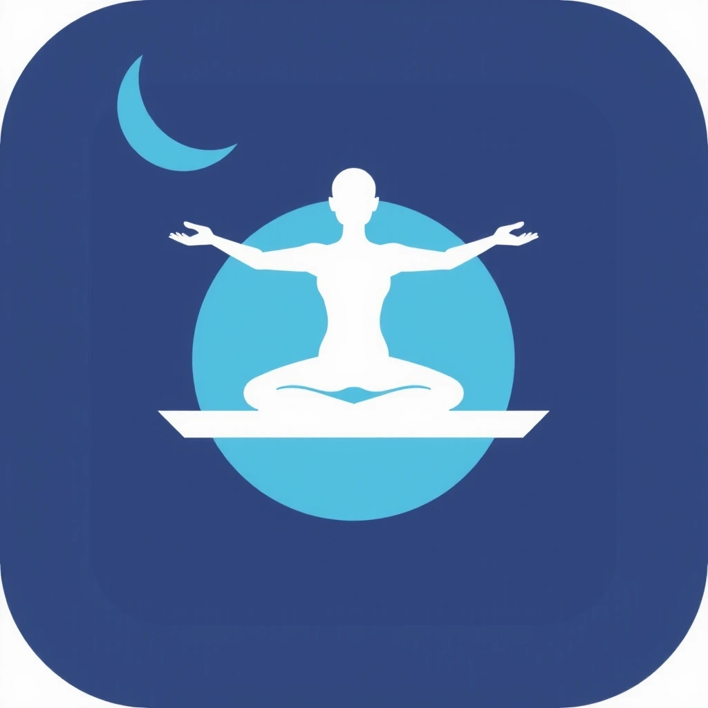 Icona di una mente calma e un corpo equilibrato